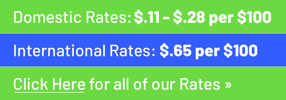 ShipandInsure.com rates chart